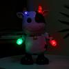 Kids Electric Cow Toy with LED Light Music Singing Dancing Cartoon Dairy Cattle Toy Toddlers Interactive Educational Movable Eyes Animal Musical Toy
