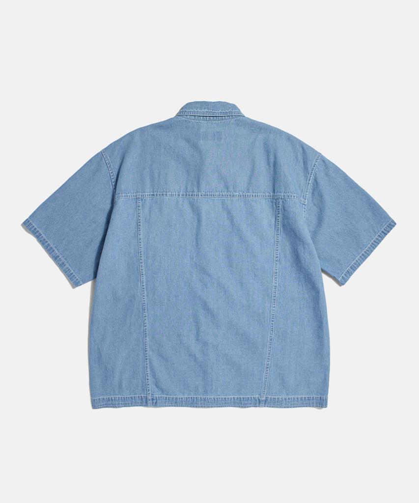 ESPIONAGE Denim Trucker S/S Shirt Light Indigo