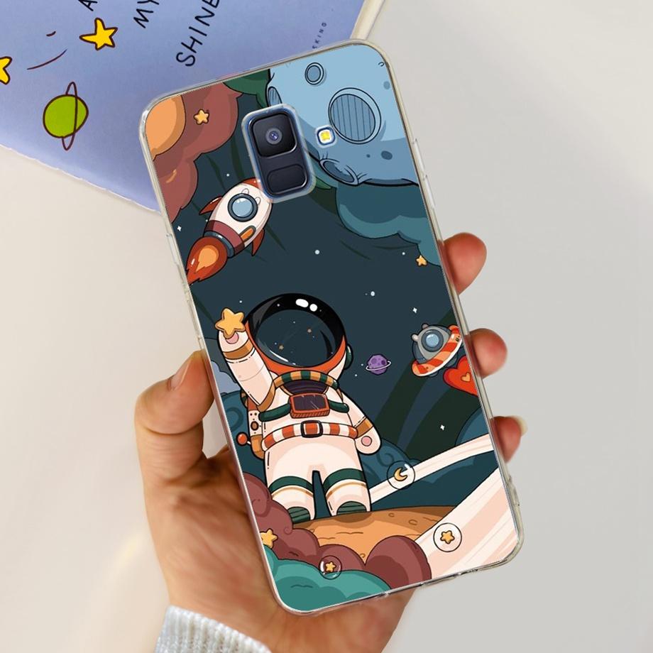 Чехлы для Samsung Galaxy A6 2018 задняя крышка телефона SM-A600 A600F для samsung A6 plus 2018 A605 A605F A6+ Fundas защитный чехол