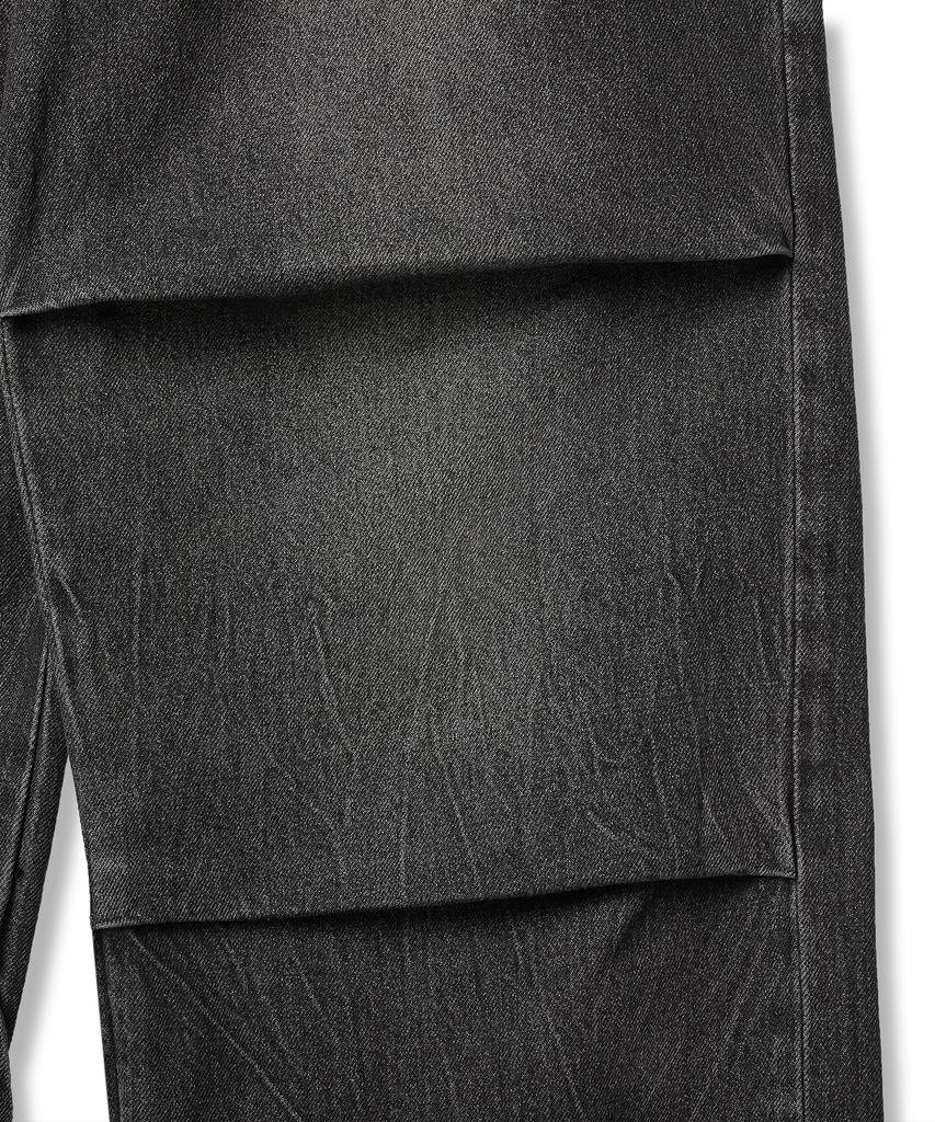 IDWS Side Flash Denim Parasuit Pants Black