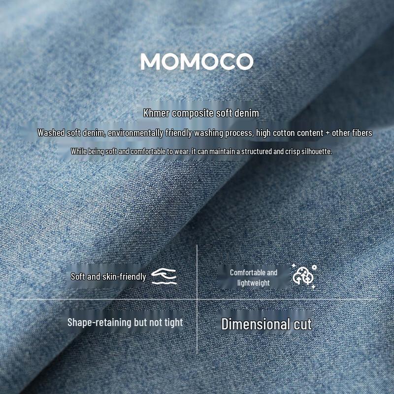 Джинсовое платье-трапеция без рукавов для девочек MOMOCO