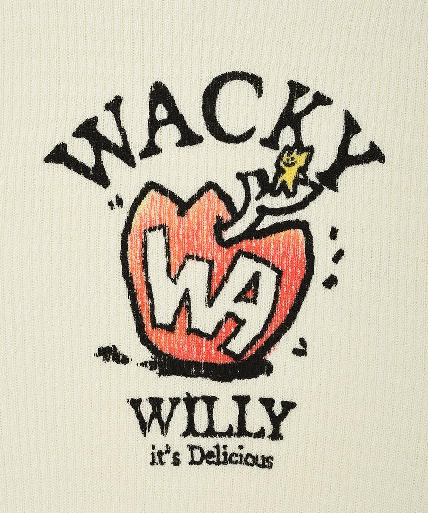 WACKY WILLY One-Point Short Sleeve Pullover Knit Ivory