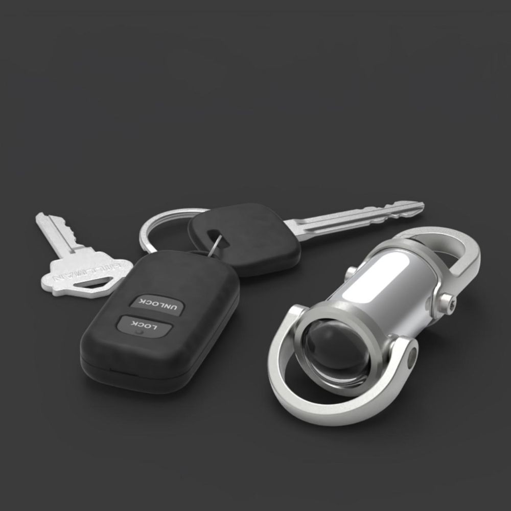 Pocket Sized Work Light Keychain LED Key Chain Tool Portable Flashlight Keyring Camping