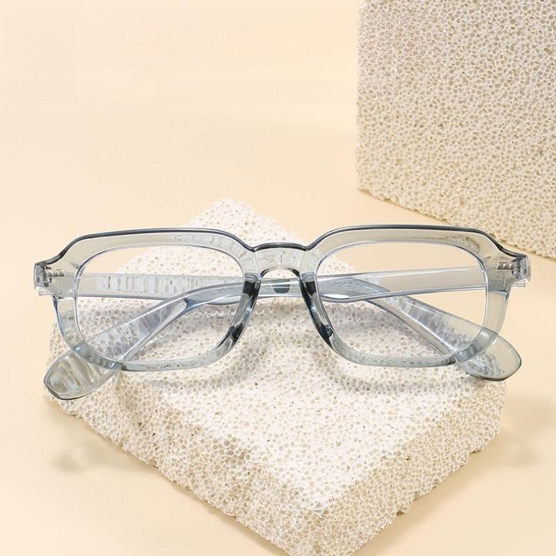 Fashionable Oversized Anti-Blue Light Glasses Street Style Photography Eyewear Unisex Outdoor Sports Comfort Plain Glasses