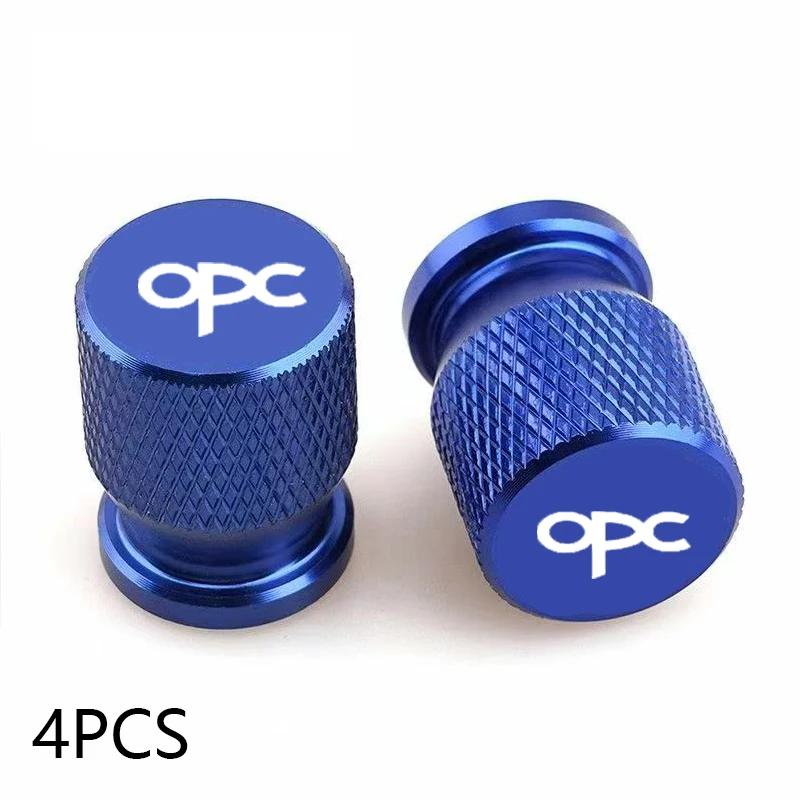 For Opel Opc Accessories 4pcs Car Wheel Tire Valve Caps Tyre Stem Covers Airdust Waterproof