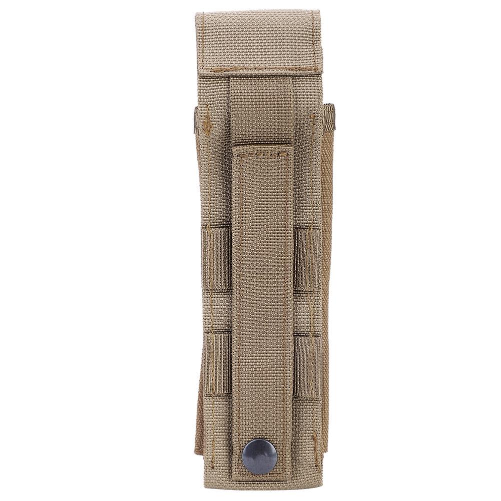 Portable Utility Outdoor Military Tactic Molle Belt Pouch Flashlight Storage Bag(Black)