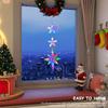 3 Pack Window Hanging Light with Suction Cup Christmas Indoor Star Window Light Battery Operated Christmas Home Shop Party Gifts