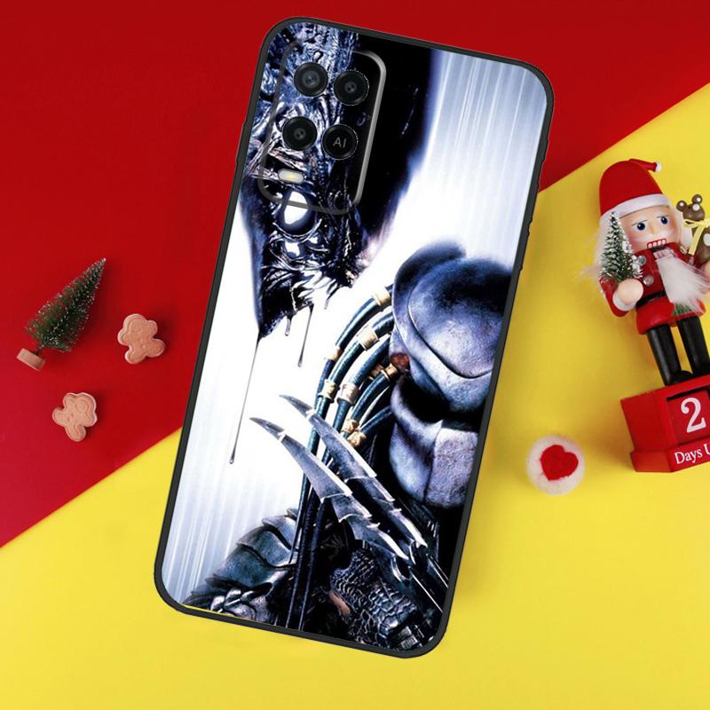 Чехол Alien Predator для Oppo A78 A98 A18 A38 A58 A5 A6 Pro A54 A74 A94 A17 A57 A80 A60 A40 A96 A76 A16 A15