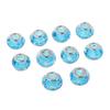 10 шт. фольга 12 мм стеклянные круглые бусины лэмпворк для изготовления ювелирных изделий синие