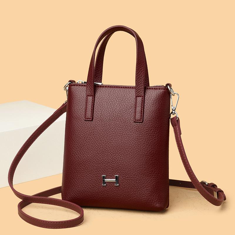 Single-shoulder Bag Large-capacity Women's Bucket Bag Detachable Shoulder Strap Retro Handbag