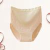 Stylish Female Panties Thin Flat Belly Moisture Wicking Solid Color High Waist Women Briefs Inside Wear