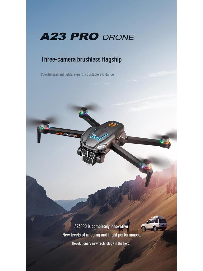 Дрон с HD-камерой A23 с бесщеточным двигателем, плавающим светом и обходом препятствий