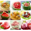 1 шт. Двухголовая ложка для карвинга фруктов DIY Мороженое Салаты Десерты Шарикообразная лопатка Декорация Кухонный инструмент YMY