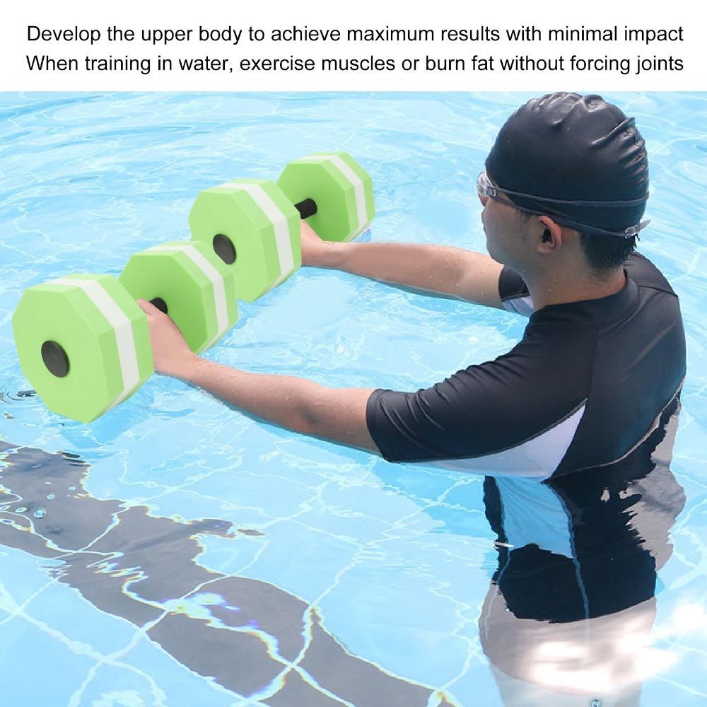 2PCS Diamond Shaped Aquatic Exercise Dumbbells Swimming Training Dumbbells  for Men Women