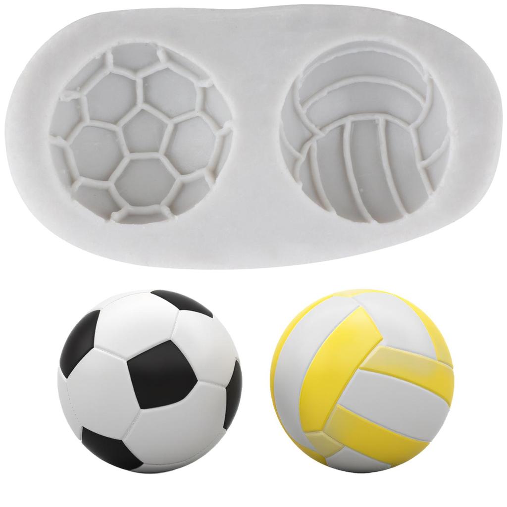 Футбол Баскетбол Силиконовая форма Бейсбол Регби Волейбол Формы для мастики Инструменты для украшения торта Топпер для кекса Конфета Глина Шоколад Форма для гампасты