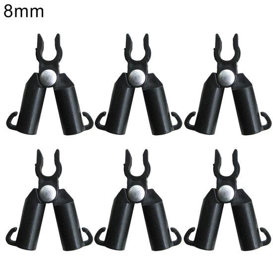 Зажимы-фиксаторы для труб различной толщины, наборы от 6 штук