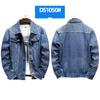 Men's Ripped Jacket Windproof Jacket Washed Denim Jacket Plus Size Denim Jacket