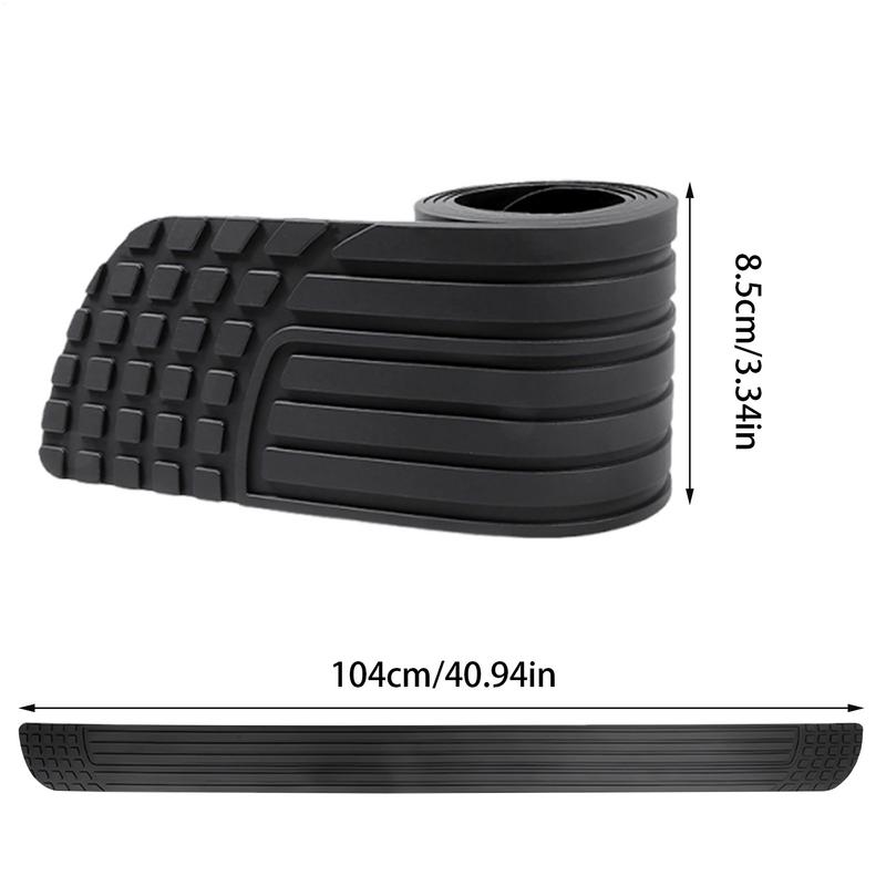 Защитная накладка на порог двери из ПВХ, защита кромки бампера, полоса, стайлинг автомобиля, противоударная лента, наклейка, аксессуары для внедорожника, минивэна 104*8,5 см