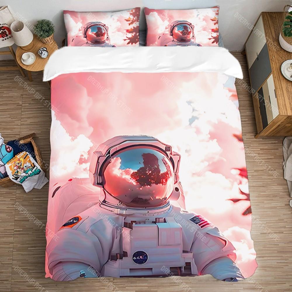 Duvet Cover Set Bedding Decorations Single Double Large Size Queen Bed Comforter Sets Art Fashion Astronaut Pillowcase Linen