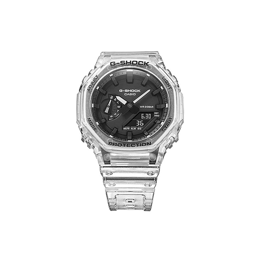 Casio Кастомные часы G-Shock Кастомная коробка для часов Ice Cube Ударопрочные Водонепроницаемые Кварцевый механизм Ремешок из смолы Мужские часы черные GA-2100SKE-7A