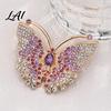 Butterfly Lapel Pin Rhinestone Brooch for Women Vintage Insect Pin Jackets Decorative Accessory Clothes Scarf Shawl Dress Bag Women