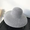 Элегантные широкополые шляпы-панамы от солнца — стиль французской Хепберн, ажурный дизайн, защита от солнца на открытом воздухе, для путешествий, пляжа, повседневного использования для женщин