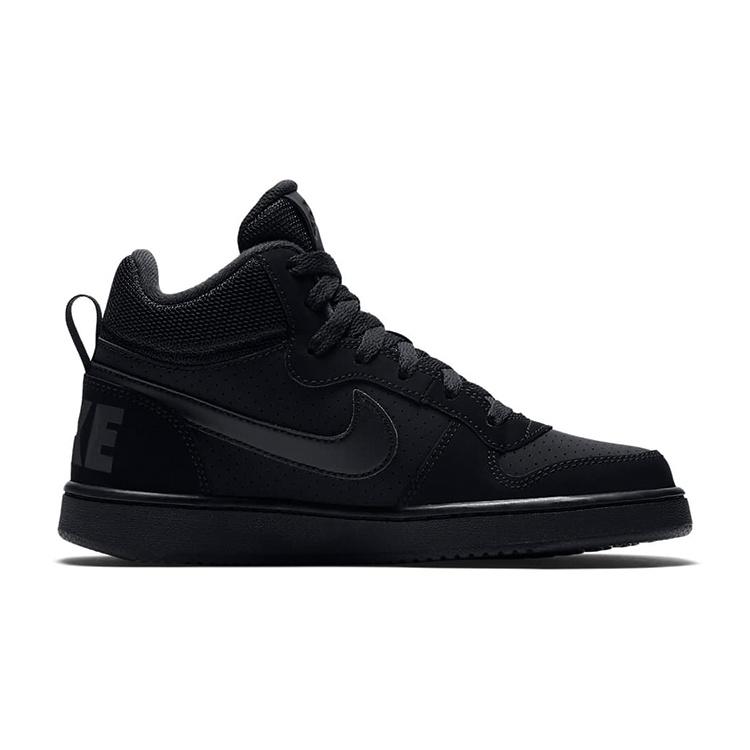 (GS) Nike Court Borough Mid 'Triple Black' Детские 839977-001