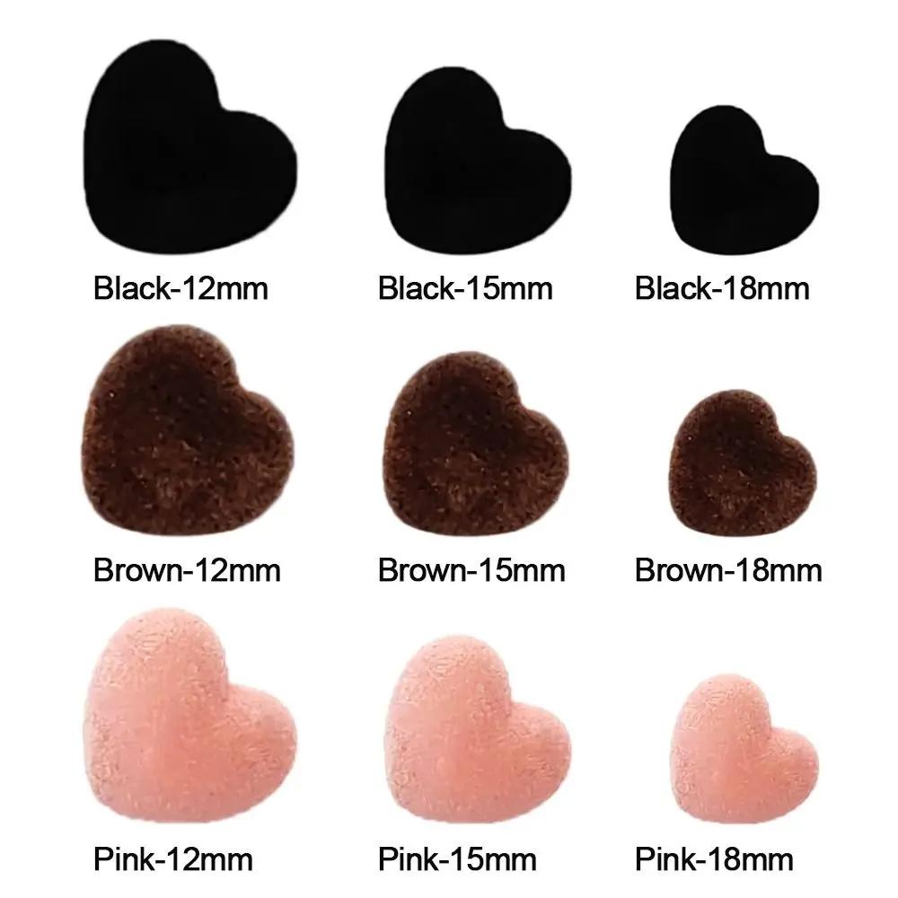 10pcs 2025 12mm 15mm 18mm Triangle Nose Bear Buttons Dolls Accessories Safety Parts DIY Tool Love Noses
