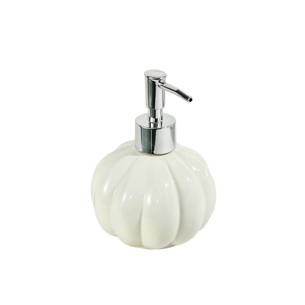 Pumpkin Shape Liquid Soap Dispenser Ceramic Pump Bottle Minimalism Foam Dispenser Kitchen