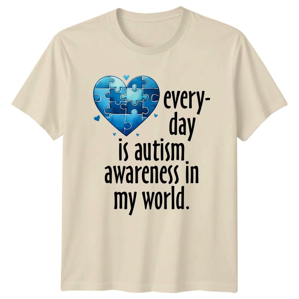 Every Day Is Autism Awareness TShirt Puzzle Heart Support Awareness