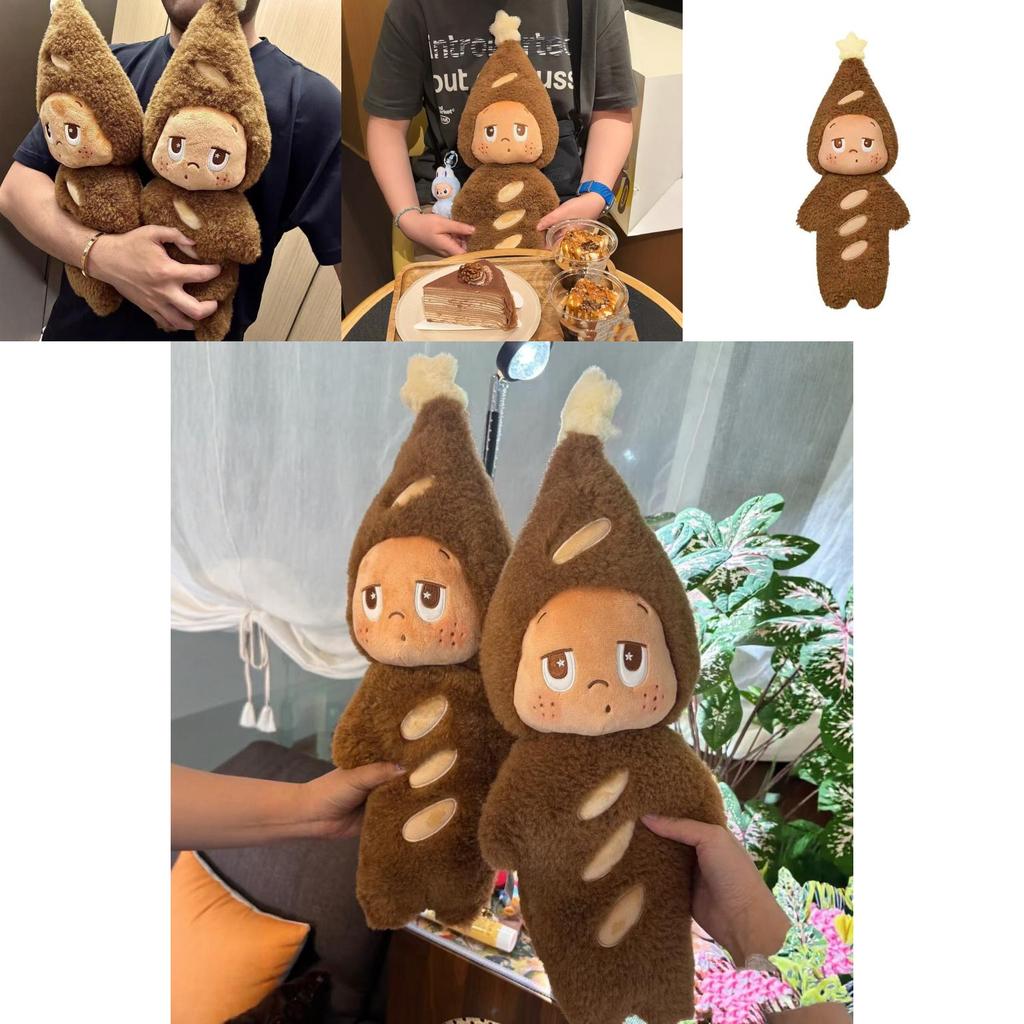 Twinkle Fluffy Plush Toy With Baguette Design For Kids And Teens Gift