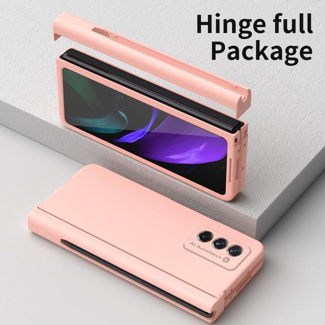 Чехол для телефона Samsung Galaxy Z Fold 4 Fold4 Fold2 Fold3 Fold 2 3 Zfold2 со стеклянной пленкой и защитой от падения