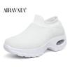 Fashion Women Casual Sneakers Mesh Platform Slip-on Air Cushion Sport Shake Shoes