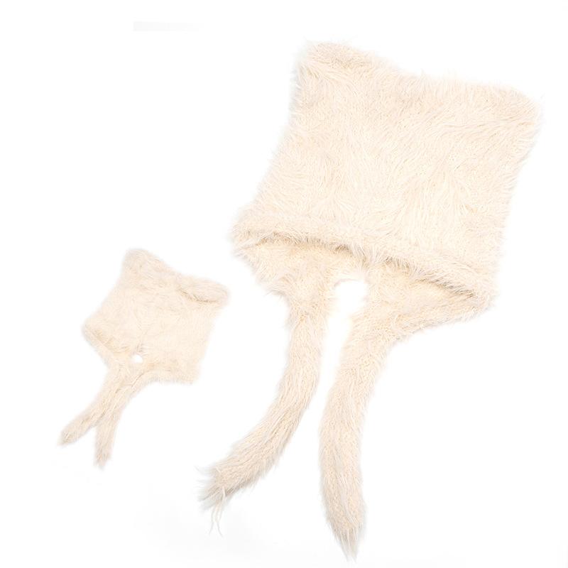 Шапка плюшевого медведя женская осенне-зимняя шапка для защиты ушей теплая шерстяная шапка