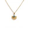 Minimalist Blue Eye Pendant Necklace Stainless Steel Geometric Jewelry  Wedding