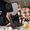 Pearl Bracelet Butterfly Stand Phone Case For Samsung A53 A52 A32 A13 A23 A33 A73 A12 A22 A02S A03S Glitter Shockproof Cover
