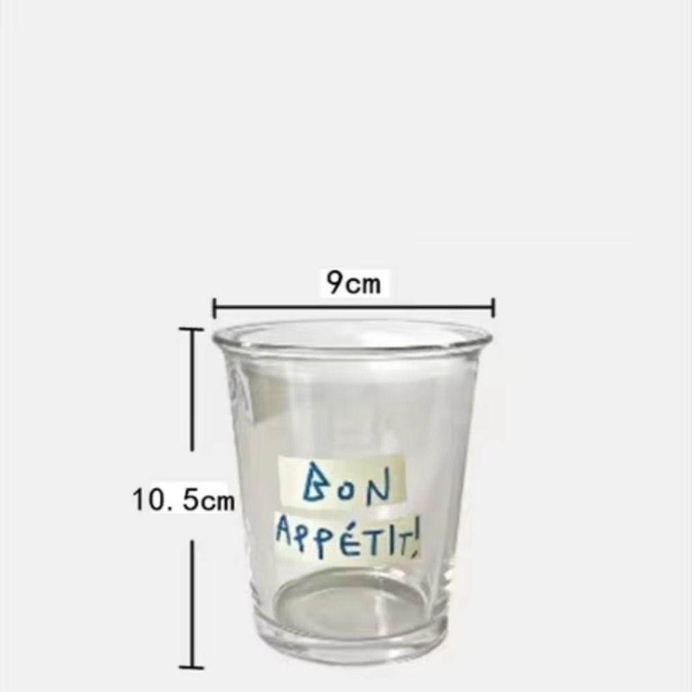 Прозрачная ежедневная чашка для воды 350 мл, чашка для питья сока, кофейная чашка, креативная стеклянная чашка