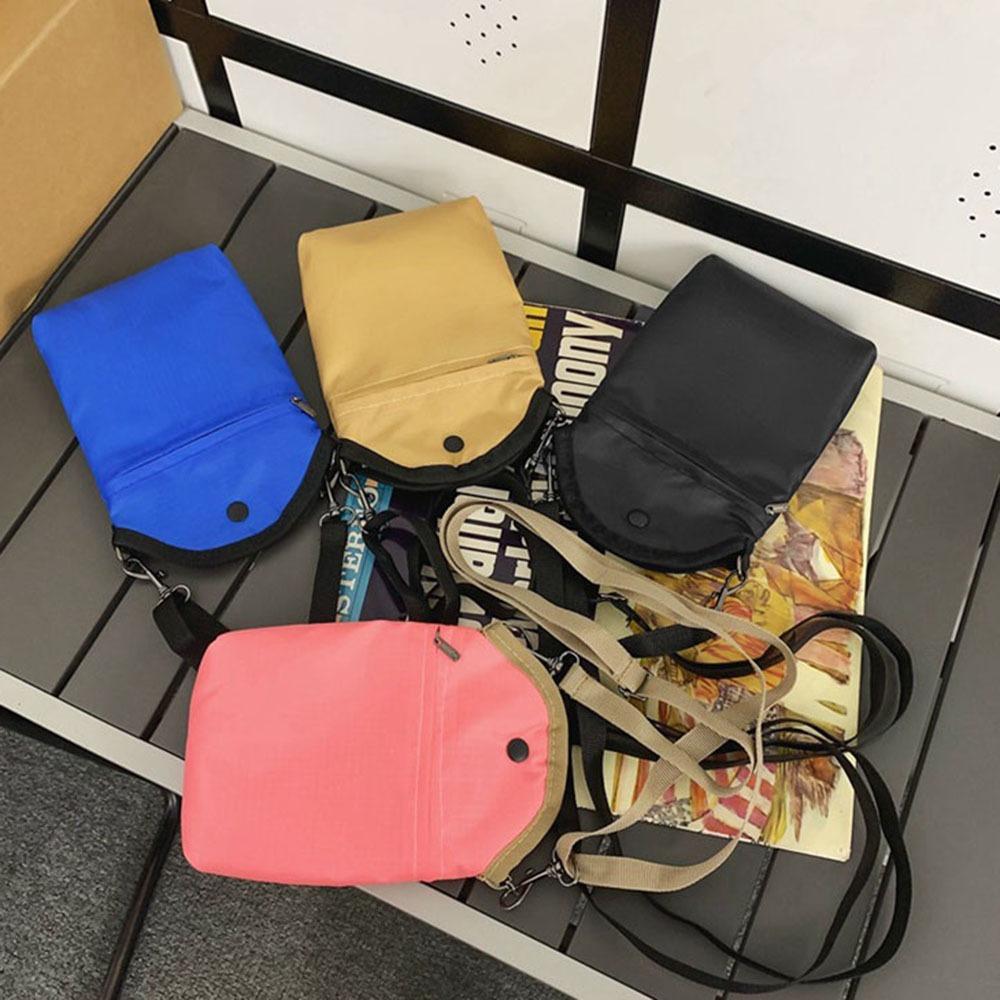 Large Capacity Mini Square Bag Casual Mobile Phone Bag Simple Nylon Crossbody Bag Office Worker