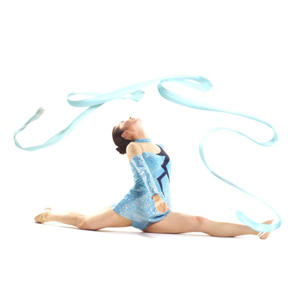 Child Gymnastic Ballet Professional Art Props Dance Stick 4M Gymnastics Ribbons Ballet Streamer