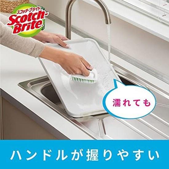 3M Мини-щетка для кухни, не царапающая, антибактериальная, 2 шт., Scotch-Brite K-504J