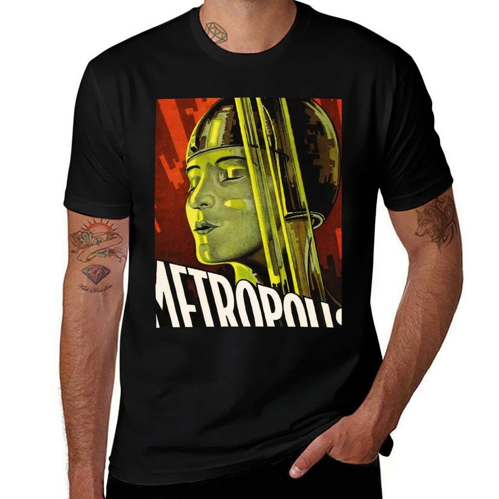 METROPOLIS Directed by Fritz Lang German Sci Fi Movie Cult TShirt summer shirt shirts graphic tee t shirts for men pack