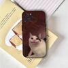 Забавные мемы с домашними кошками Чехол для телефона Для iPhone 16,15,14,13,12,11,Pro,X,XS,Max,XR,Plus,Mini Мягкий черный чехол