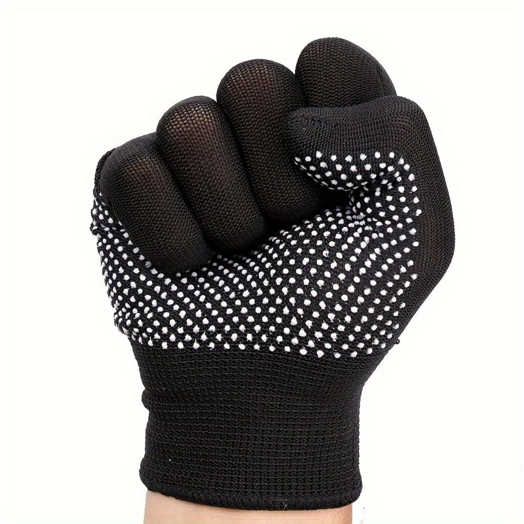 12 пар нейлоновых перчаток с точечным покрытием - Легкий, прочный, дышащий дизайн для ношения на открытом воздухе, подходят для езды на велосипеде, кемпинга, рыбалки