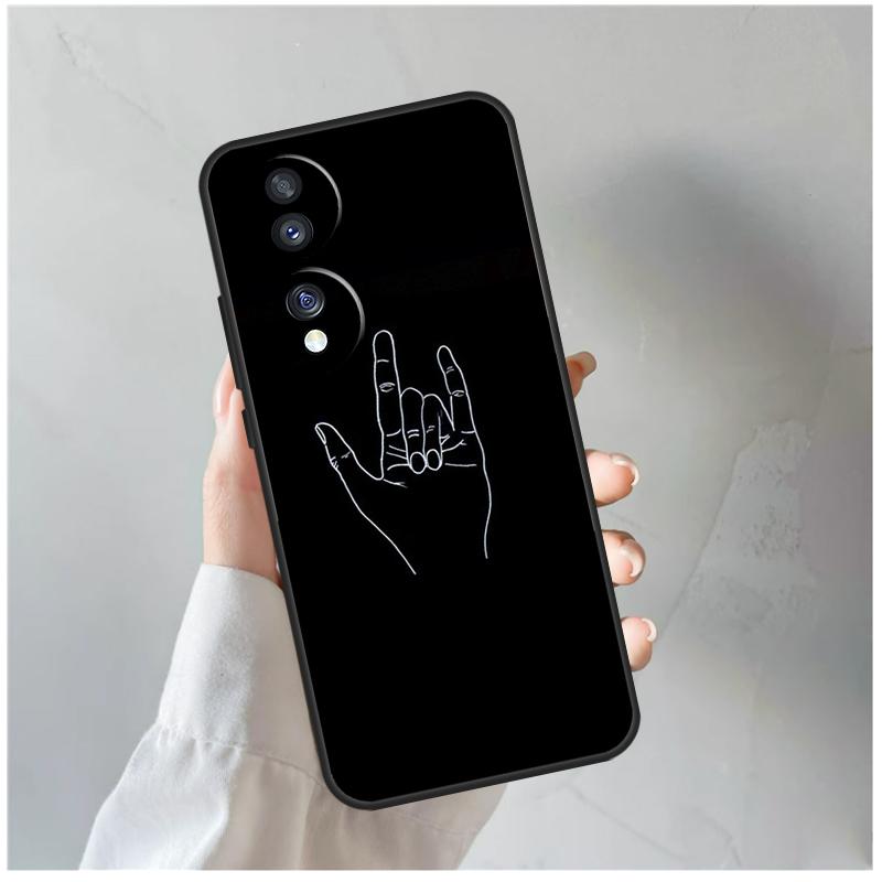 Rock Roll Skull Case For Huawei Honor X8 X8a X9a 50 70 Magic5 Lite P20 P30 P40 P50 P60 Pro P Smart Z Cover