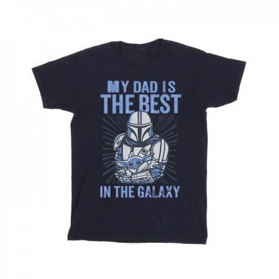 Футболка из хлопка Mandalorian Best Dad для девочек
