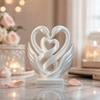 Home Decoration Swan Ornaments 3D Printed Swan Statue Ideal Gift Hollow Heart Models  Bedroom
