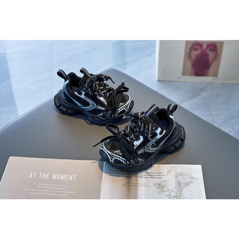 Детская модная брендовая обувь весна и осень новые спортивные туфли для девочек обувь для папы для мальчиков летняя дышащая сетчатая обувь