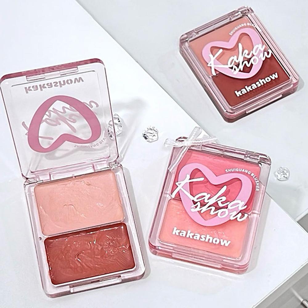 kakashow Кремовые румяна Dewy 10 г Легкое естественное сияние Стойкий наслаиваемый тинт для щек Для всех тонов кожи