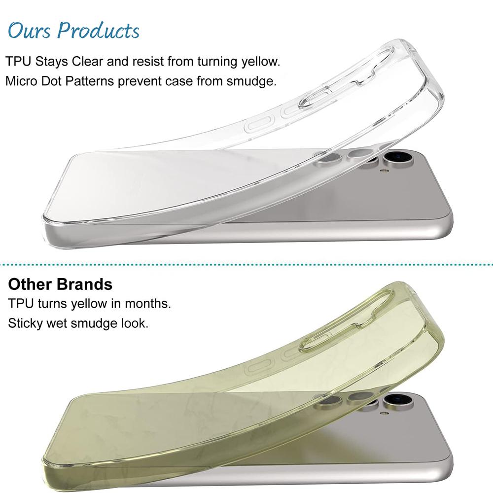 Кристально чистый силиконовый мягкий чехол для Samsung Galaxy A55 A35 A25 A15 A54 A34 A24 A14 A53 A33 A23 A13 4G 5G ультратонкая задняя крышка