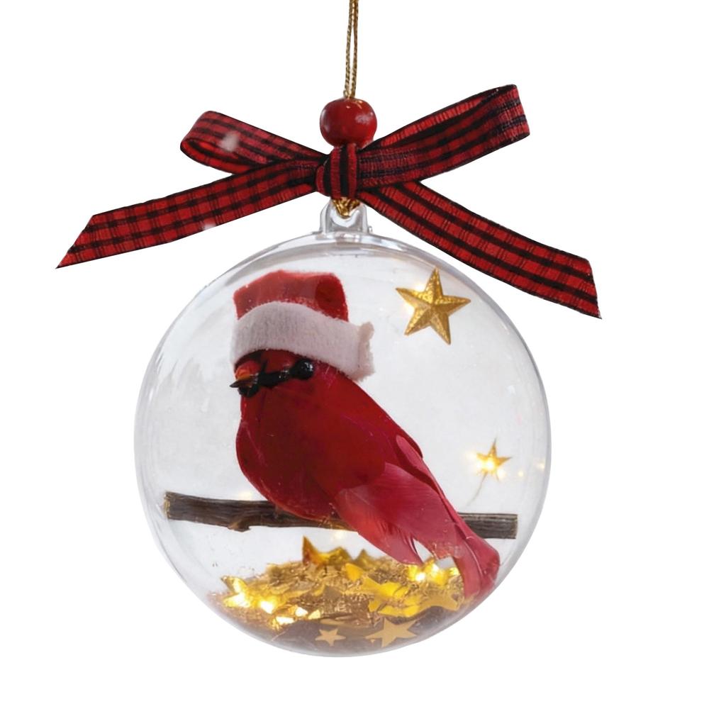 Набор 3D украшений из красного хрусталя, идеально подходящий для рождественских елок, памятных подарков, декора комнаты и пластиковых рождественских шаров